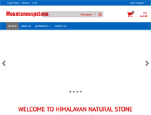 Tablet Screenshot of mountainouspstone.com